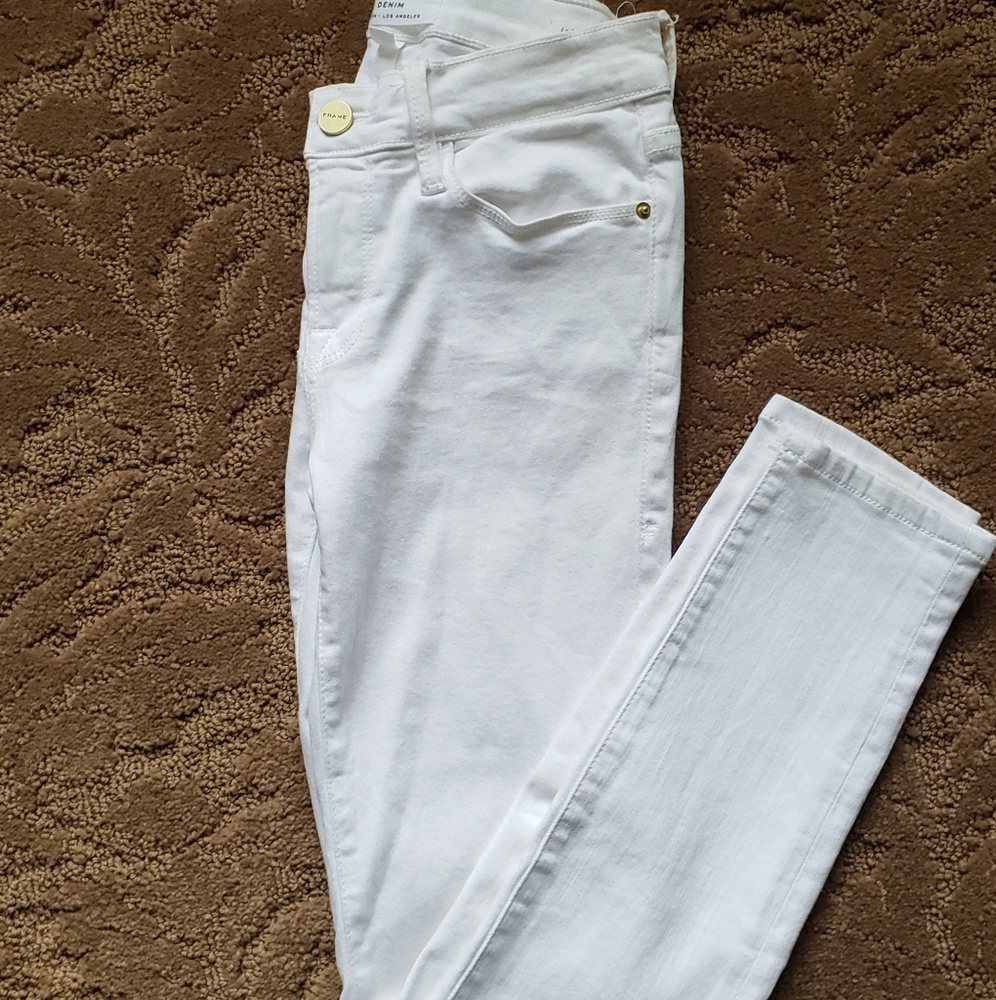 Frame White "Le Skinny de Jean" Skinny Jeans
